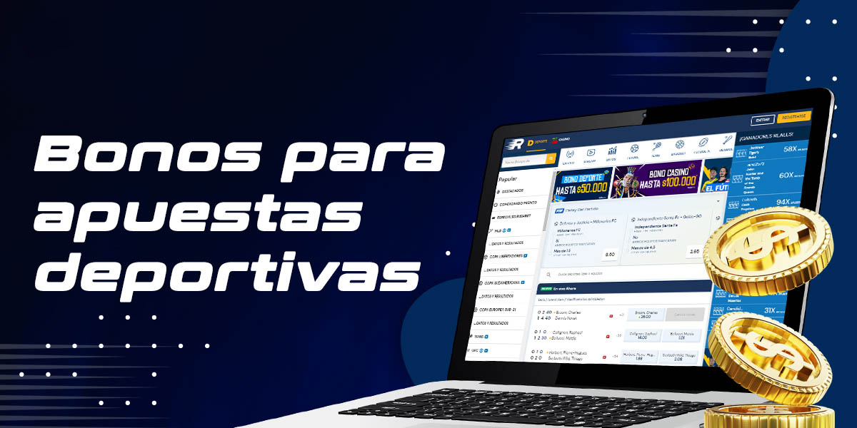 Bonos de apuestas deportivas de Rushbet Colombia en el sitio web de la casa de apuestas